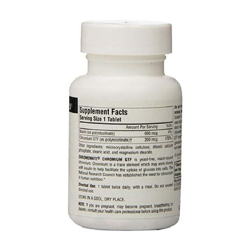 Хром Source Naturals ChromeMate Chromium GFT 200 мкг, 120 таблеток