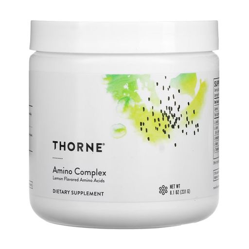 Аміно комплекс Thorne Research Amino Complex зі смаком лимона, в порошку, 231 г