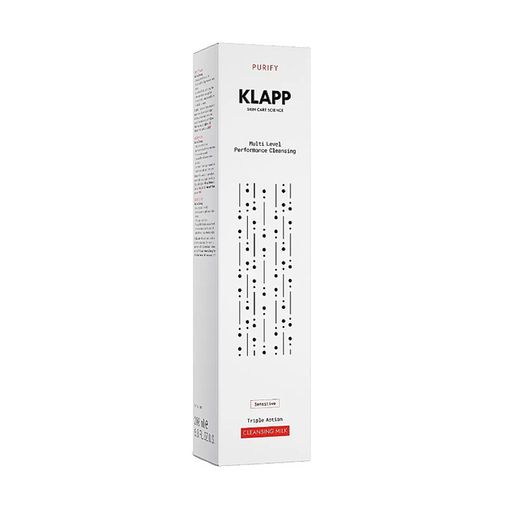 Очищающее молочко для лица Klapp Purify Multi Level Performance Sensitive Triple Action Cleansing Milk для чувствительной кожи, 200 мл