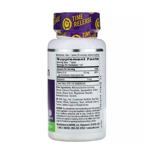 Мелатонін Natrol Melatonin Sleep 3 мг, 100 таблеток
