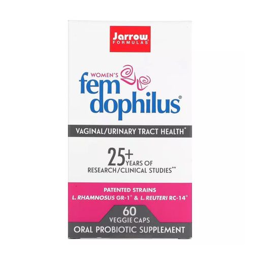 Жіночий пробіотик Jarrow Formulas Fem Dophilus 5 млрд КУО, в вегетаріанських капсулах