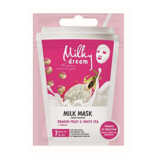 Тканевая маска для лица Milky Dream Питахайя и белый чай, 20 мл