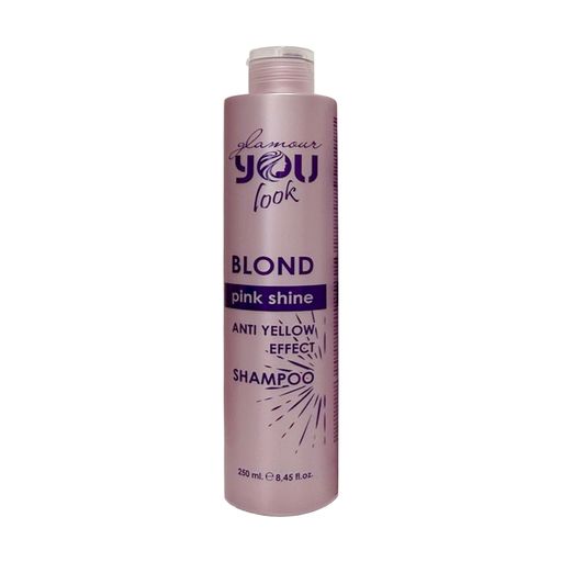 Шампунь You look Professional Blond Pink Shine Anti Yellow Effect Shampoo для нейтрализации желто-оранжевых оттенков