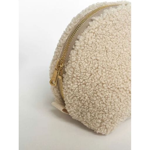 Косметичка Miso Your Favourite Bag Teddy бежева, середня, трикутна, 25*14*15 см (WW001-5)