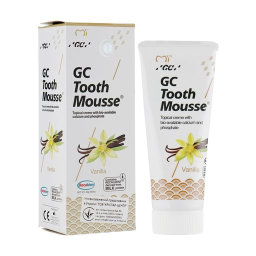 Крем для зубов GC Tooth Mousse Vanilla, 35 мл