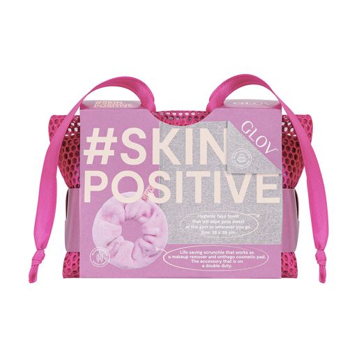 Набір Glov Skin Positive Set (рушник для спортзалу, 1 шт + спонж для зняття макіяжу та резинка для волосся 2 в 1, 1 шт + мішечок для зберігання, 1 шт)