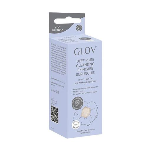 Спонж для снятия макияжа и резинка для волос 2 в 1 Glov Deep Pore Cleansing Skincare Scrunchie, Desert Sand, 1 шт