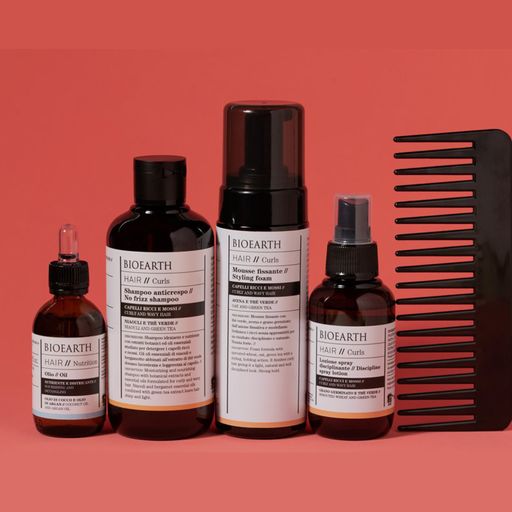 Дисциплинирующий спрей-лосьон Bioearth Hair Curls Discipline Spray Lotion для легкой фиксации вьющихся волос, 100 мл