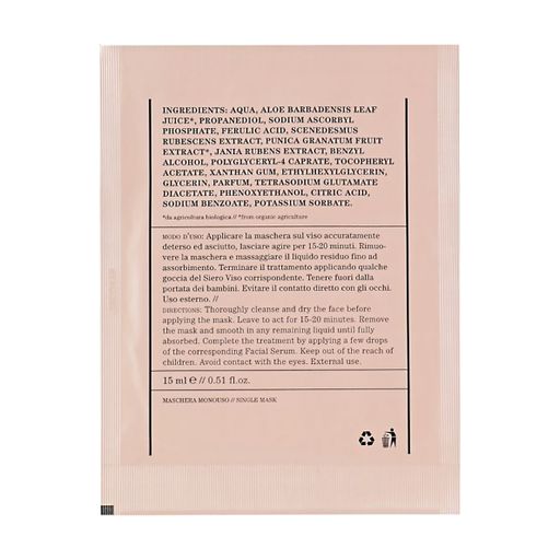 Освітлювальна антиоксидантна тканинна маска для обличчя Bioearth Illuminating And Antioxidant Face Mask з морськими водоростями, 15 мл