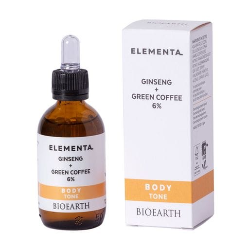 Сироватка для тіла Bioearth Elementa Body Tone Ginseng + Green Coffee 6%, 50 мл