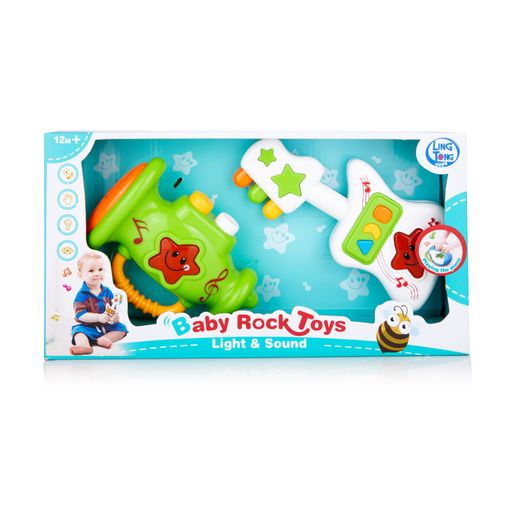 Набор погремушек для малышей Ling Tong Toys пластик, в коробке, 2 шт (LT82011)