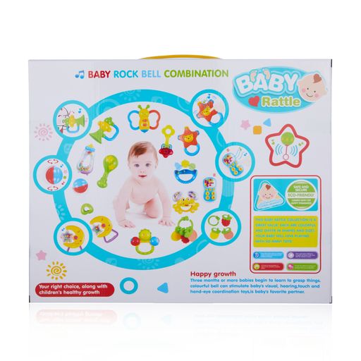 Набор погремушек для малышей Weixingda TOYS пластик, в коробке, 6 шт (777-4)