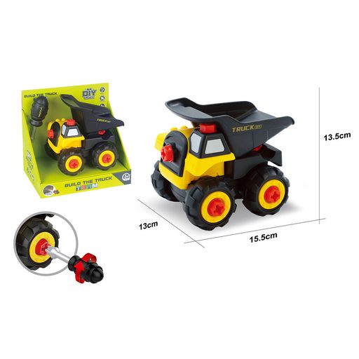 Детская машинка-конструктор с отверткой Kelly toys Самосвал (130-A2)