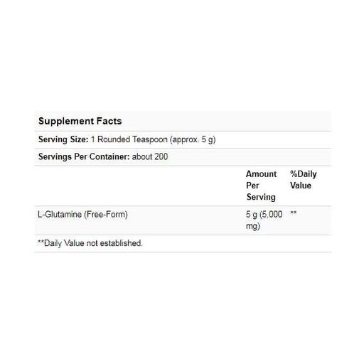 Глютамін NOW Foods L-Glutamine Sports Powder, 2 2 lbs 1000 g /200 servings/ (854652)