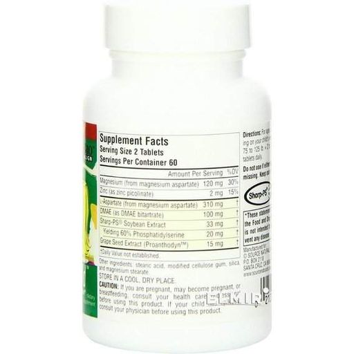 Комплекс для профілактики роботи головного мозку Source Naturals Attentive Child 60 Tabs (855067)