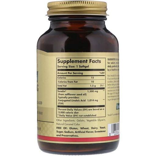 CLA для зниження ваги Solgar Tonalin CLA 1300 mg 60 Softgels (855113)