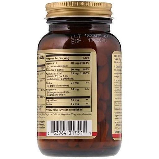 В комплекс Solgar Megasorb B-Complex 50 100 Tabs (855147)
