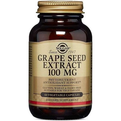 Экстракт виноградных косточек Solgar Grape Seed Extract 100 mg 60 Veg Caps (855162)