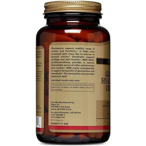 Препарат для суглобів та зв'зок Solgar Glucosamine Hyaluronic Acid Chondroitin MSM 120 Tabs (855166)