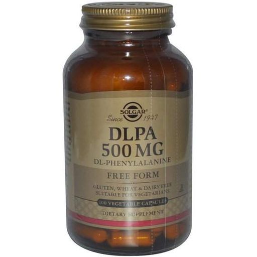 Фенілаланін Solgar DLPA Free Form 500 mg 100 Veg Caps (855190)
