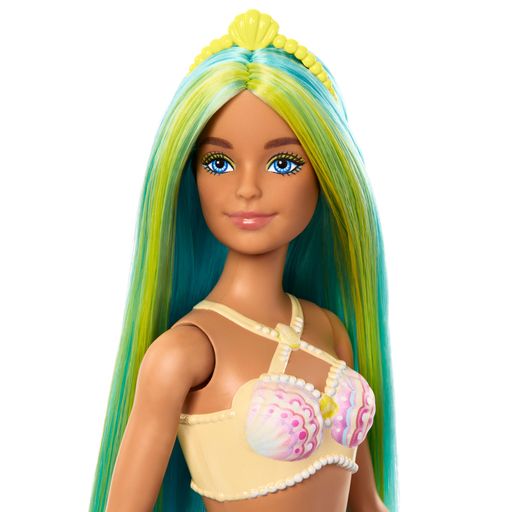Кукла-русалочка Barbie Дримтопия Голубовато-зеленый микс, от 3 лет (HRR03)