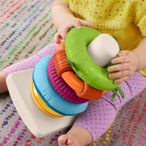 Пирамидка Fisher-Price Развитие сенсорики, от 6 месяцев (HXK47)