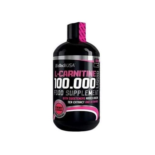 Жироспалювач для спорту BioTechUSA L-Carnitine 100 000 Liquid 500 ml /50 servings/ Cherry (855889)