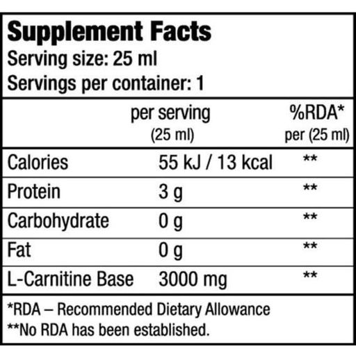 Жиросжигатель для спорта BioTechUSA L-Carnitine 3000 20 х 25 ml Orange (855890)
