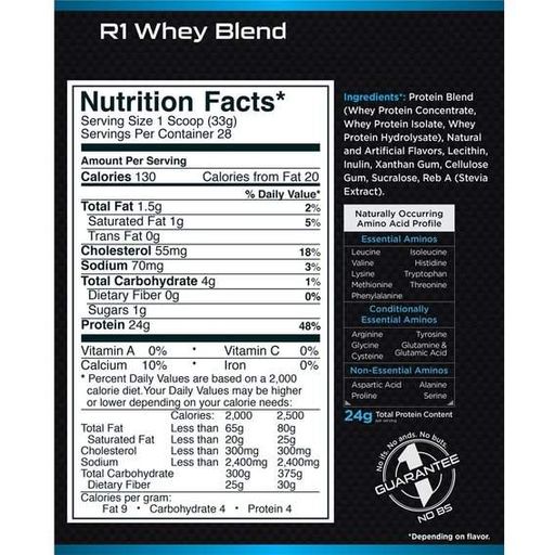 Протеїн Rule One Proteins R1 Whey Blend 908 g /28 servings/ Frozen Banana (856045)