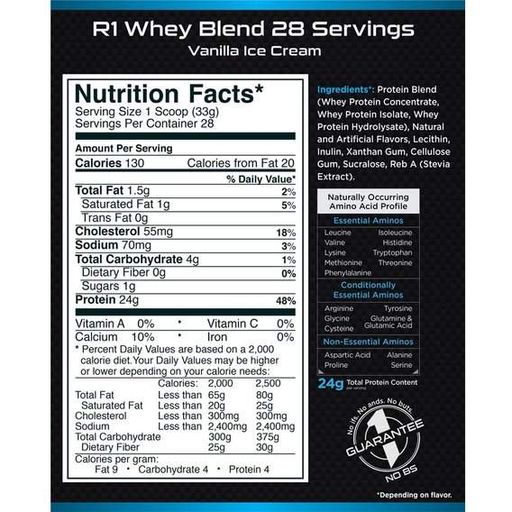 Протеїн Rule One Proteins R1 Whey Blend 908 g /28 servings/ Vanilla Ice Cream (856046)