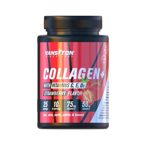 Хондропротектор (для спорта) Vansiton Collagen+ 250 g /25 servings/ Strawberry (856176)