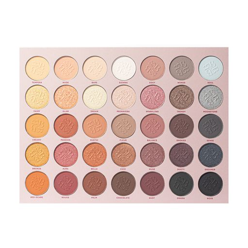 Палетка теней для век Bogenia Pro Match Eyeshadow Palette BG905, 35 цветов, 001, 56 г