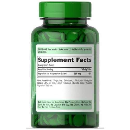 Микроэлемент Магний Puritan's Pride Magnesium 500 mg 100 Tabs (856779)