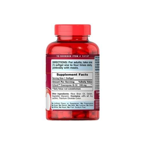Коэнзим Puritan's Pride Q-Sorb Co Q-10 100 mg 240 Softgels (856800)