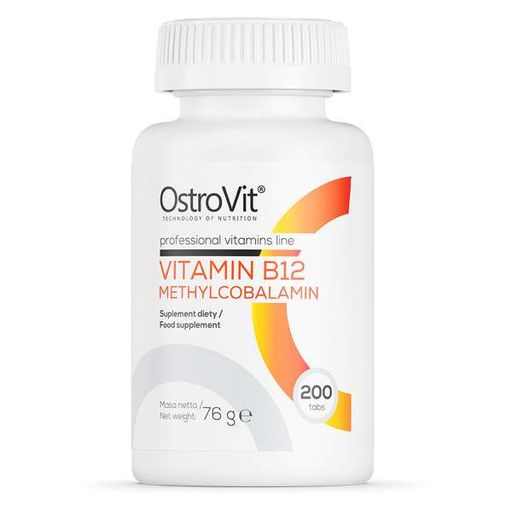 Вітамін Б12 OstroVit Vitamin B12 Methylocobalamin 200 Tabs (857396)