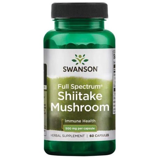 Грибний комплекс Swanson Shiitake Mushroom 500 mg 60 Caps (857418)