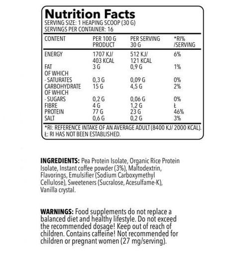 Протеин IronMaxx 100% Vegan Protein Zero 500 g /16 servings/ Peach (857549)