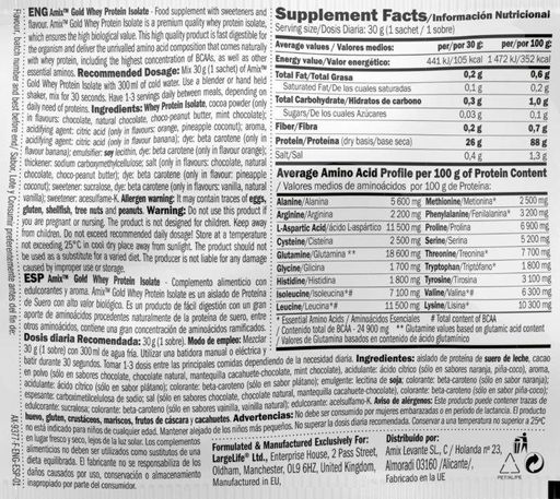 Протеїн Amix Nutrition Gold Whey Protein Isolate 2280 g /76 servings/ Chocolate Peanut butter (858877)