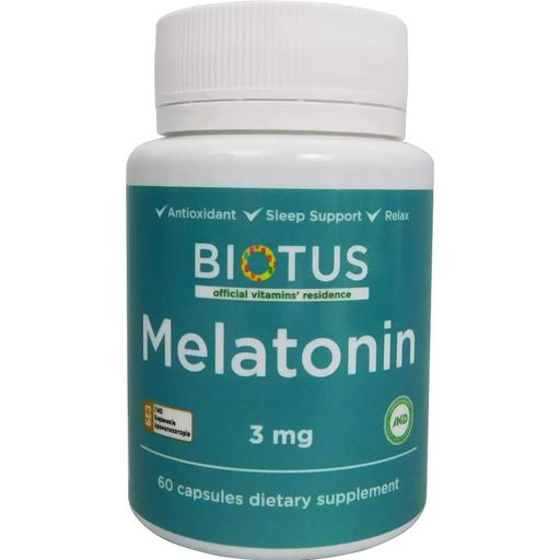 Мелатонин для сна Biotus Melatonin 3 mg 60 Caps BIO-530388 (859088)