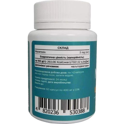 Мелатонин для сна Biotus Melatonin 3 mg 60 Caps BIO-530388 (859088)
