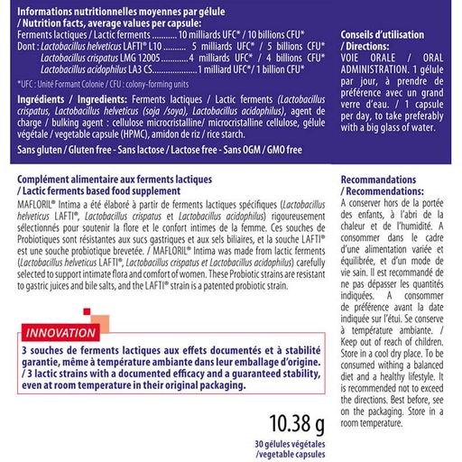 Комплекс при лактации INELDEA SANTE NATURELLE MAFLORIL® INTIMA 30 Caps (859357)
