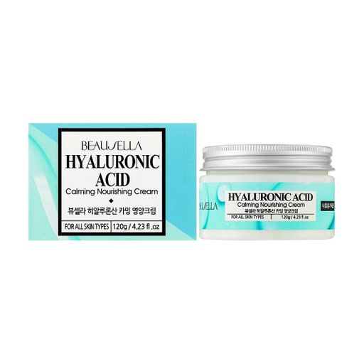 Успокаивающий питательный крем для лица Juno Beausella Hyaluronic Acid Calming Nourishing Cream для всех типов кожи, с гиалуроновой кислотой, 120 г