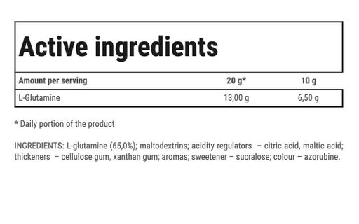 Глютамин для спорта Trec Nutrition Glutamine High Speed 400 g /20 servings/ Cherry Black Currant (859615)