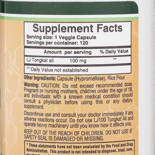 Tongkat Ali, 60 Capsule (250 Mg Per Capsula - Foto 2