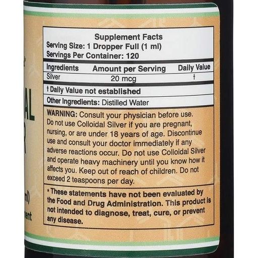 Мультимінеральний комплекс Double Wood Colloidal Silver 120 ml (859863)