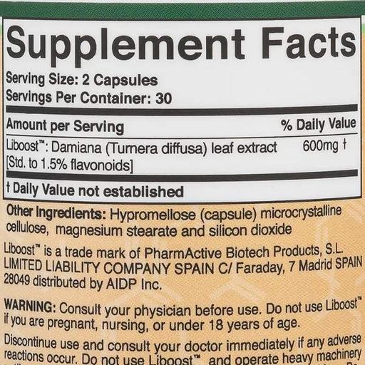 Комплекс для підвищення лібідо Double Wood Liboost For Women 600 mg 60 Caps (859953)