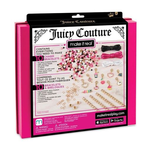 Набор для создания шарм-браслетов Make it Real Juicy Couture Розовый звездопад, от 8 лет, 25*5.5*28 см (MR4408)