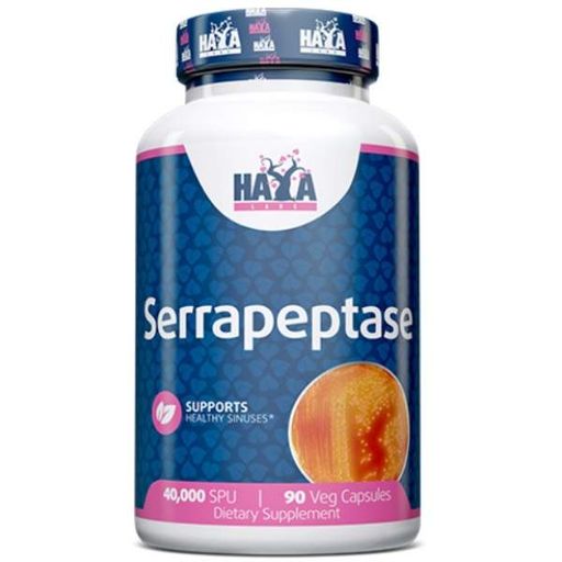Серрапептаза Haya Labs Serrapeptase 40000 SPU 90 Veg Caps (860227)