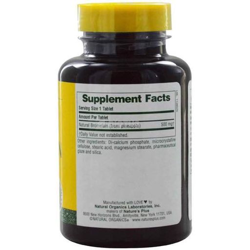 Бромелайн Nature's Plus Bromelain 500 mg 60 Tabs (861384)