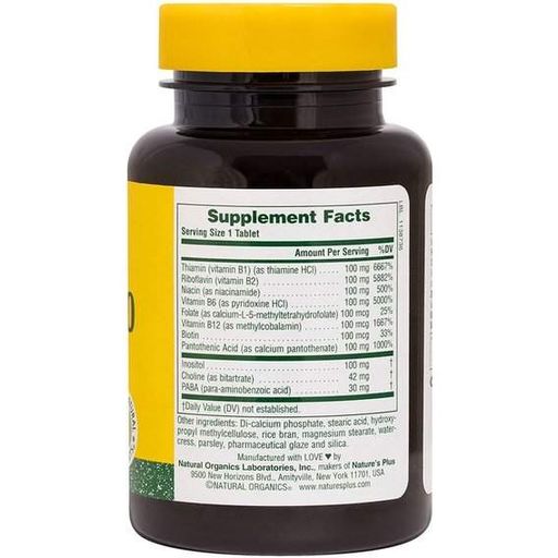 В комплекс Nature's Plus Mega В-100 60 Tabs NTP1430 (861464)